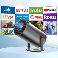 Mini Projector,HY300 Pro Smart Projector,4K Projector with Wifi 6 and Bluetooth 5,Portable Projector