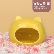 Sarang Hamster Seramik Emas Persembunyian Besar Kecil Hamster Musim Panas Penyejukan Pelesapan Haba 