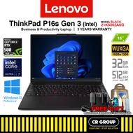 Lenovo ThinkPad P16s Gen 3 - Intel Core Ultra 7 155H - NVIDIA RTX 500 - 32GB RAM - 512GB SSD (3Yrs L