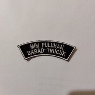 School Location Embroidery Bet Size 8x2.8 CM Premium Embroidery Available in Many Colors Can Request