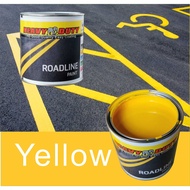 YELLOW ( 1L ) ROADLINE PAINT / ROAD MARKING PAINTS SINGLE PACK CHLORINATED RUBBER BASED / ROAD LINE
