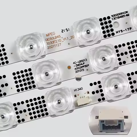 LED backlight strip 13 LEDGIC50LB45_3030F2.1D V1.1 4C-LB5013-ZM06J for TCL 50S435 50S434 50P615 50S5