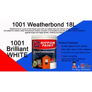 1001 BRILLIANT WHITE - Weatherbond 18L Nippon - Exterior Use -