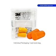 [Original] 3M Ear Plug Anti Noise 3M Corded Uncorded Soft Foam Earplugs 1110 / 1100 (1pair) Sleeping