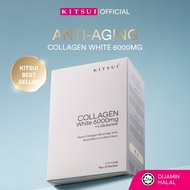 KITSUI Collagen White 6000mg |15's x 15g | Whitening Collagen Drink with L-Glutamine & Omega 3