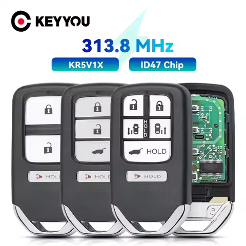 KEYYOU Smart Remote Car Key 313.8MHz ID47 Chip For Honda Fit EX EX-L EX-LN HR-V 2015 2016 2017 Cross