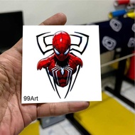 A71. Spiderman sticker, reflective sticker with lights and hologram, Spiderman