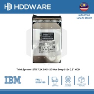 ThinkSystem 12TB 7.2K SAS 12Gb Hot Swap 512n HDD 3.5" // 7XB7A00067 // 01GV180 // 0F29549