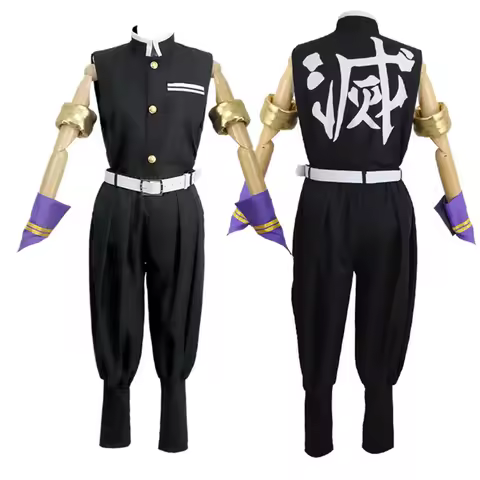 Tengen Uzui Cosplay Costume Sound Hashira Uniform Outfit for Men Boys Halloween Cosplay Costume
