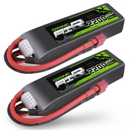 OVONIC 3S Lipo Battery 25C 2200mAh 11.1V Lipo Battery with Dean-Style T Connector for RC Airplane He