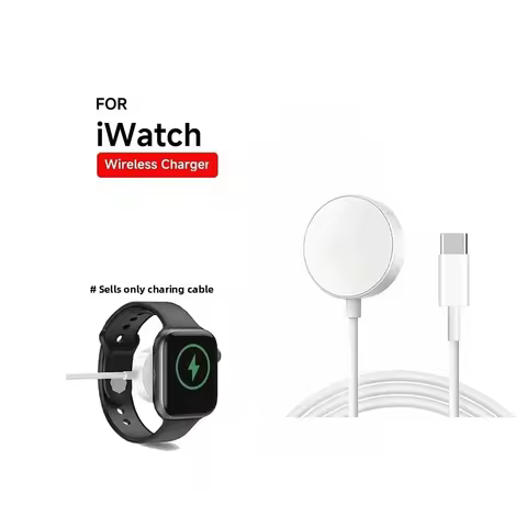 Portable Magnetic Watch Wireless Charger USB Type C for Apple Watch iWatch Series S10/S9/9/8/7/6 Ult