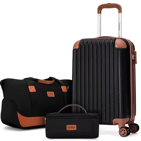 On Luggage Sets 3 Piece, 20 Inch Luggage 22x14x9 Airline Approved with Wheels and TSA Lock, ABS Ligh