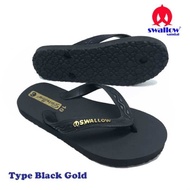 COD Sandal Savilo Black Gold/hitam by Swallow