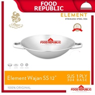 BIMA ELEMENT STAINLESS STEEL PAN 30 CM STAINLESS SUS 304 1202 PAN