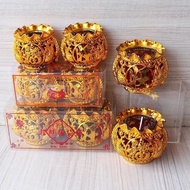Lucky Bag Crystal Candle Household Gift Buddha 8 Hours Smokeless Windproof Temple Buddha Worship Inc