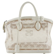 Louis LOUIS VUITTON Lockit Handbag, Monogram Transparency, M40699, Nylon Canvas x Bron, Made in Ital