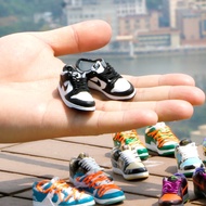 (Pair of shoes with Boxes)Creative Mini dunk ice cream 3D small shoes, sneakers, skateboard shoes mo
