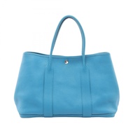 【二手】愛馬仕 HERMES 托特包 Garden Party PM 藍色 Zanzibar 皮革 Garden Party PM 藍色 Zanzibar 女士二手 B
