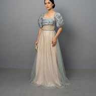 Chameleon color prom night gown dress