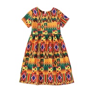 【In-demand】 African Dress Girl Traditional African Clothing Bohemia Kid Kawaii Sundress Elegant Chil