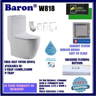 Baron W818 One Piece Wash Down Toilet Bowl