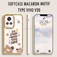 [UV15] Softcase Motif Case VIVO V20 | VIVO Macaron Case | VIVO Case | Mobile Phone Case | Mobile pho