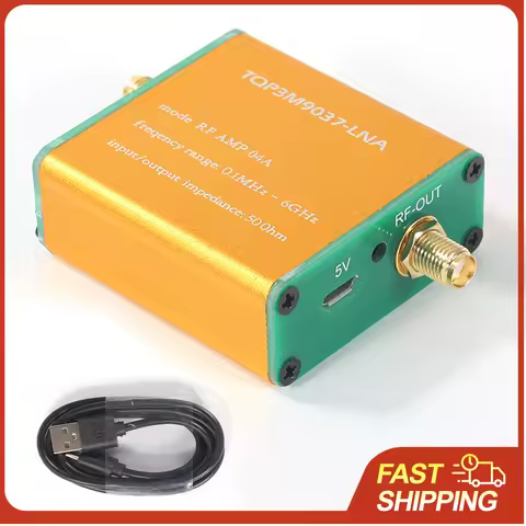 100k-6GHz RF AMP Full-Band Radio SignalAmplifier Radio Signal Enhancer Radio Signal Preamplifier Hig