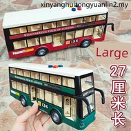 Large Inertial Open Door Sound Light Tourism Bus Bus Toy Car