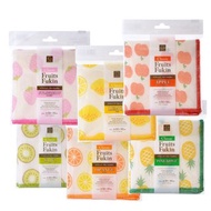 Kokubo 經典水果洗碗布，人造絲餐桌擦拭布，8 層，30 x 30 厘米，6 種圖案套裝