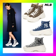 MLB Korea Unisex Sneakers Shoes Chunky High Mono Jaquard 3Colors