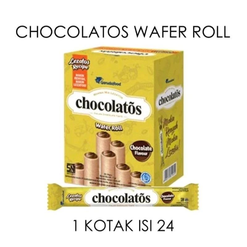 CHOCOLATOS WAFER ROLL 1KOTAK