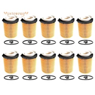 10 Piece Car Engine Oil Filter Yellow &amp; White &amp; Black Plastic Car Accessories for Mercedes Benz GLA-Class GLA 180 GLA 200 2701800009 2701800109 2701840025