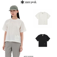 Snow Peak 女款 Root 口袋短袖T恤，舒適透氣，簡約設計，方便實用，戶外休閒必備