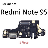 แท่นชาร์จชาร์จ USB สายเคเบิ้ลยืดหยุ่นสำหรับบอร์ดพอร์ต Xiaomi Redmi 9 9C NFC 9A Note 10T 10 9T 9 9S Pro Max อะไหล่ซ่อม