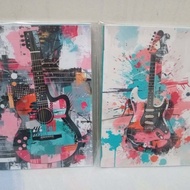 Mini Notebook I Guitar Abstract Design I A5 Size