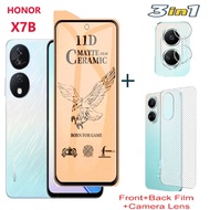 3 in 1 Honor X7B Ceramic Tempered Glass Honor X9A X7A X6A X8A 5G X9B X8 X9 90 Lite Tempered Glass Fi