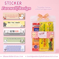 [Contents 18 pcs] Farewell Resign Stickers - Farewell Stickers - Farewell Gift Stickers Farewell Res