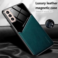 luxury leather case For samsung galaxy note 20 Ultra s20 plus sumsung 71 ring Car Magnetic phone cov