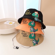 3-8Year Old Kids Hat Children's Beach Hat for Boy Dinosaur Bucket Hats