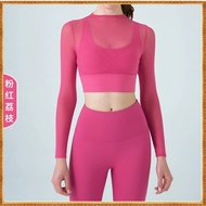 LULU Yoga Long Sleeve Top Women Fixed Chest Pad Sports t-Shirt CX101