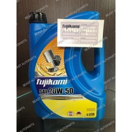 FUJIKAMI SAE20W-50 API SL/CF I HIGH PERFORMANCE MULTI GRADE MINYAK HITAM ENGINE OIL(4 LITRE)PERODUAP