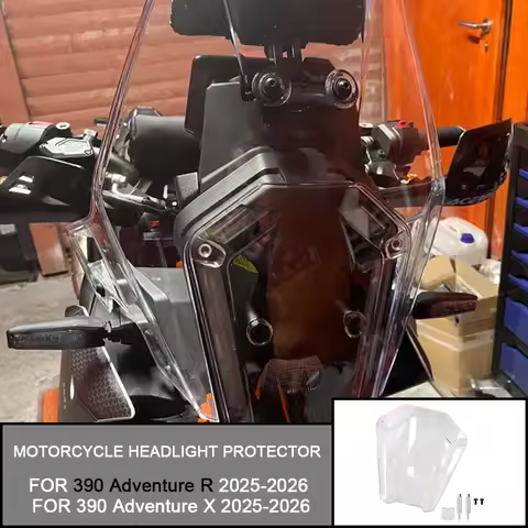 FOR 390 Adventure R 390 Adventure X 390 ADV R X 2025-2026 Motorcycle Headlight Protector Guard Acryl