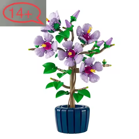 Romantic Prosperous Bouquet Building Blocks Bonsai Style Plant 660PCS 10372 blocks Home Decoration f