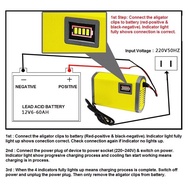 Guler mates ❋READY STOCK 12V 6A Car Motor Lead Acid Battery Charger Cas Pengecas Bateri Kereta NS60 NS40 GP Century✵