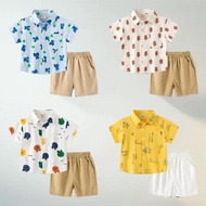 Korean Style Boy's Shirt and Pants Set - HSY4406