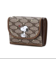 🇰🇷韓國直送✈️韓國Hazzys x The Peanuts Snoopy 真皮皮革對摺短款銀包