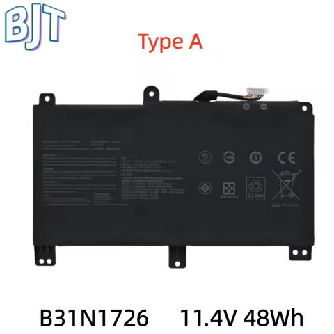 New Laptop Battery B31N1726 6Cell For Asus FX504 FX504GE FX505DY TUF505DY TUF504GD TUF565GD TUF554GE