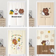 LINE FRIENDS brown 門簾 家居裝飾 掛布 熊大 sally 雞仔 鴨仔 布朗熊 擺件 公仔 卡通 擺設 裝飾 聖誕禮物 送禮 choco