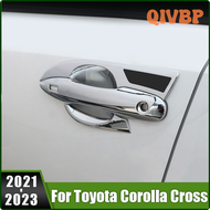 QIVBP For Toyota Corolla Cross XG10 2021 2022 2023 Hybrid ABS Car Door Handle Bowl Cover Trim Case Protection Stickers Accessories VMZIP