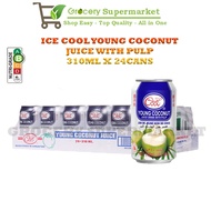 Ice Cool Young Coconut Juice With Pulp (310ML x 24cans) - Grocery Supermarket